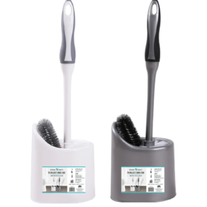 BOWL BRUSH & CADDY SET WH/GRY ASSTD