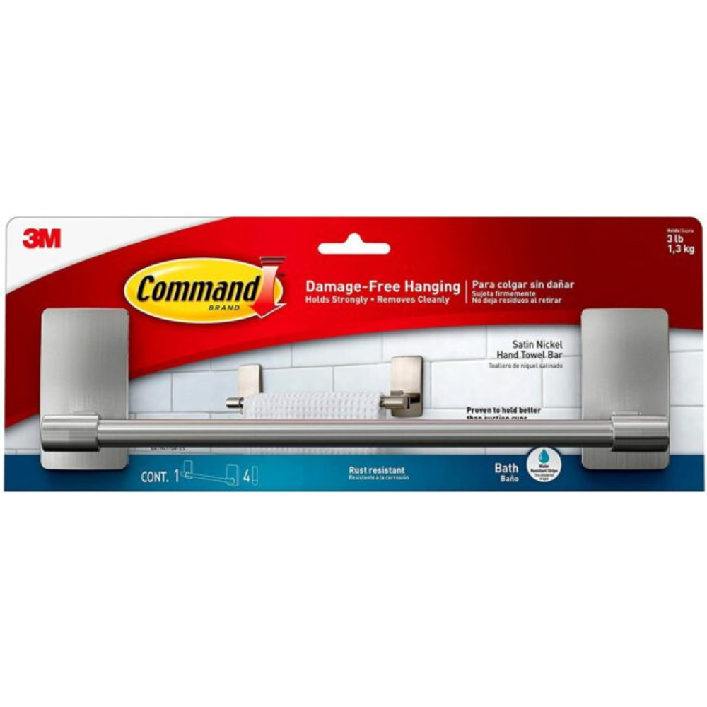 COMMAND 9″ SATIN TOWEL BAR