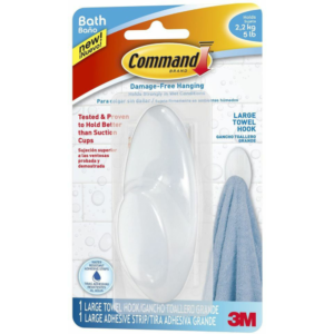 COMMAND WATERPROOF LG.TOWEL HOOK