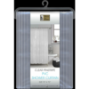 SHOWER CURTAIN – ASSTD SOLIDS ” PINSTRIPE”