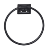 TOWEL RING-w/MOUNTING HARDWARE MATTE BLACK
