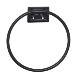TOWEL RING-w/MOUNTING HARDWARE MATTE BLACK